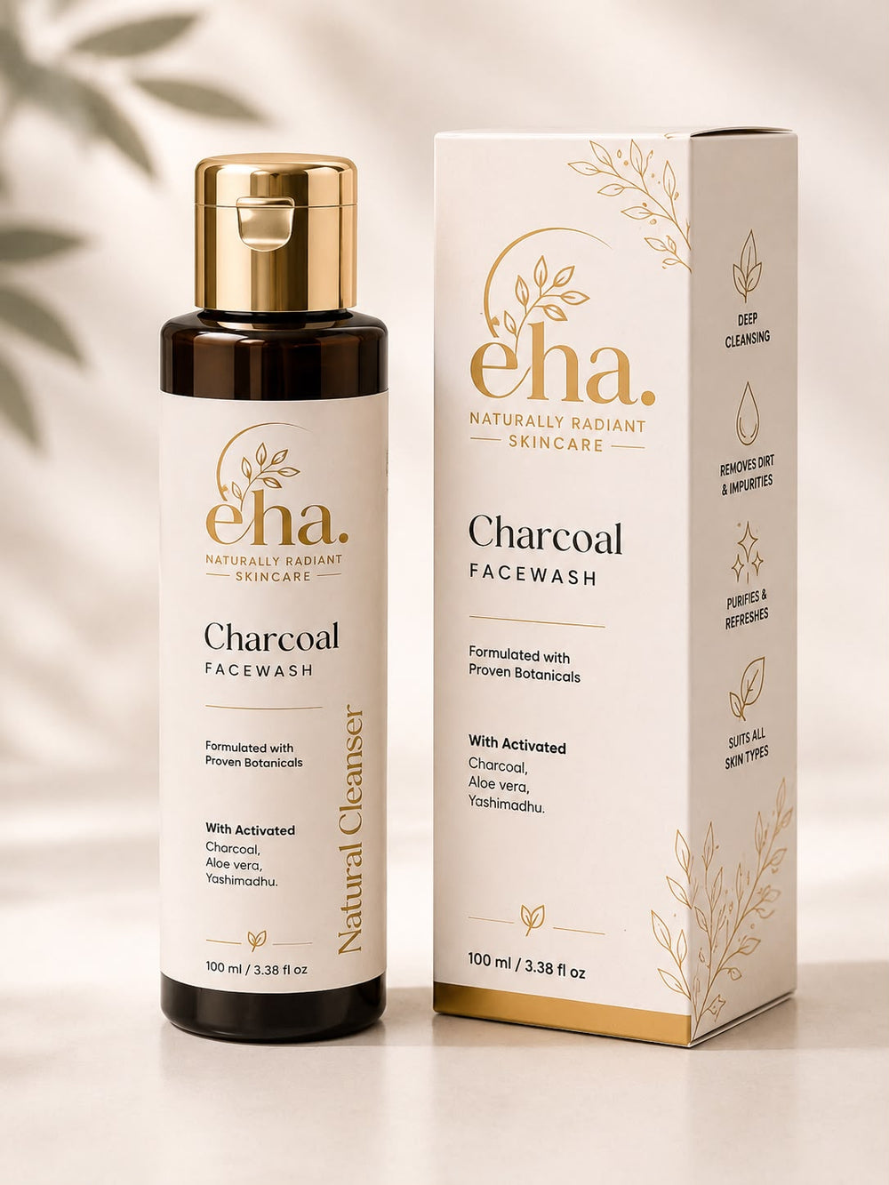 EHA Charcoal Face Wash – Deep Cleansing & Purifying Cleanser